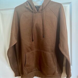 Brown Kangaroo Hoodie Sweatshirt Size L